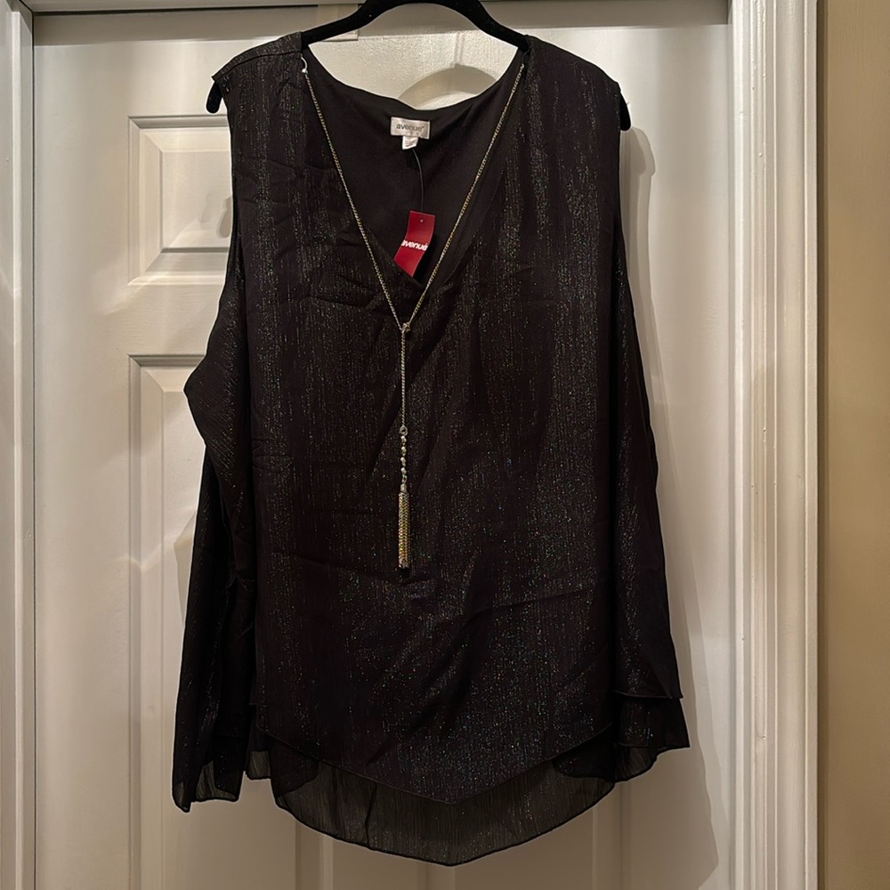 Black Chiffon Top